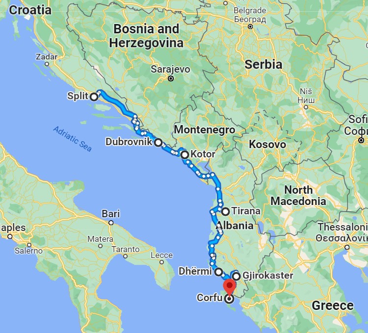 Croatia Montenegro Albania And Corfu Sept 2023 Southern Balkans Croatia Montenegro Albania And Corfu Sept 2023 Southern Balkans